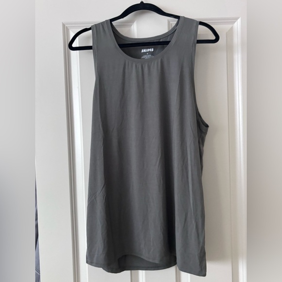 SKIMS Gray/Taupe Unisex Tank Top NWOT - Picture 1 of 4